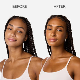 Tanologist mixed with moisturizer in hand demonstrating blendability and customizable tanning