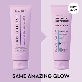 Tanologist lotion texture close-up showing creamy consistency and quick absorption benefit