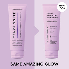 Tanologist lotion texture close-up highlighting lightweight, fast-absorbing formula
