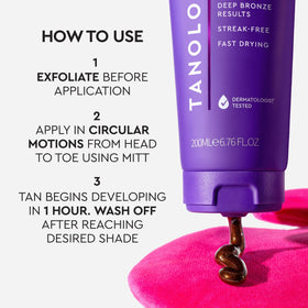 Tanologist tube inside travel bag for fast on-the-go tanning