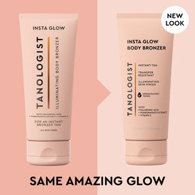Tanologist open tube with visible lotion texture offering quick-dry application benefit