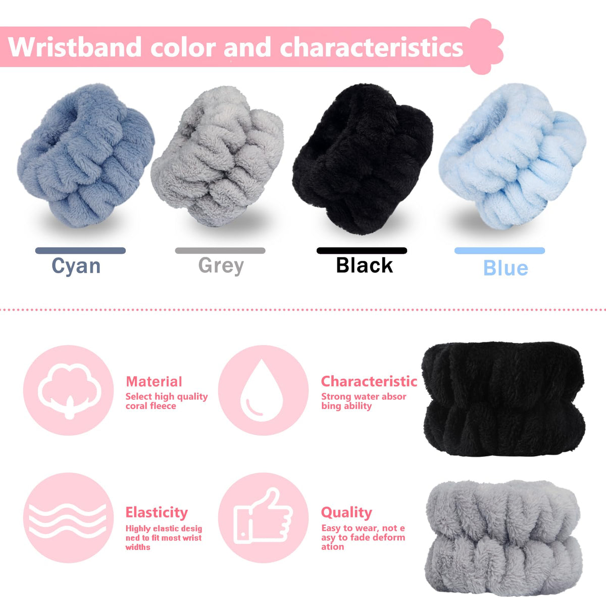 Taocar flat lay color array of eight bands for quick selection and style