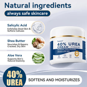 Taoscare cream texture close-up illustrating lightweight, fast-absorbing consistency benefit