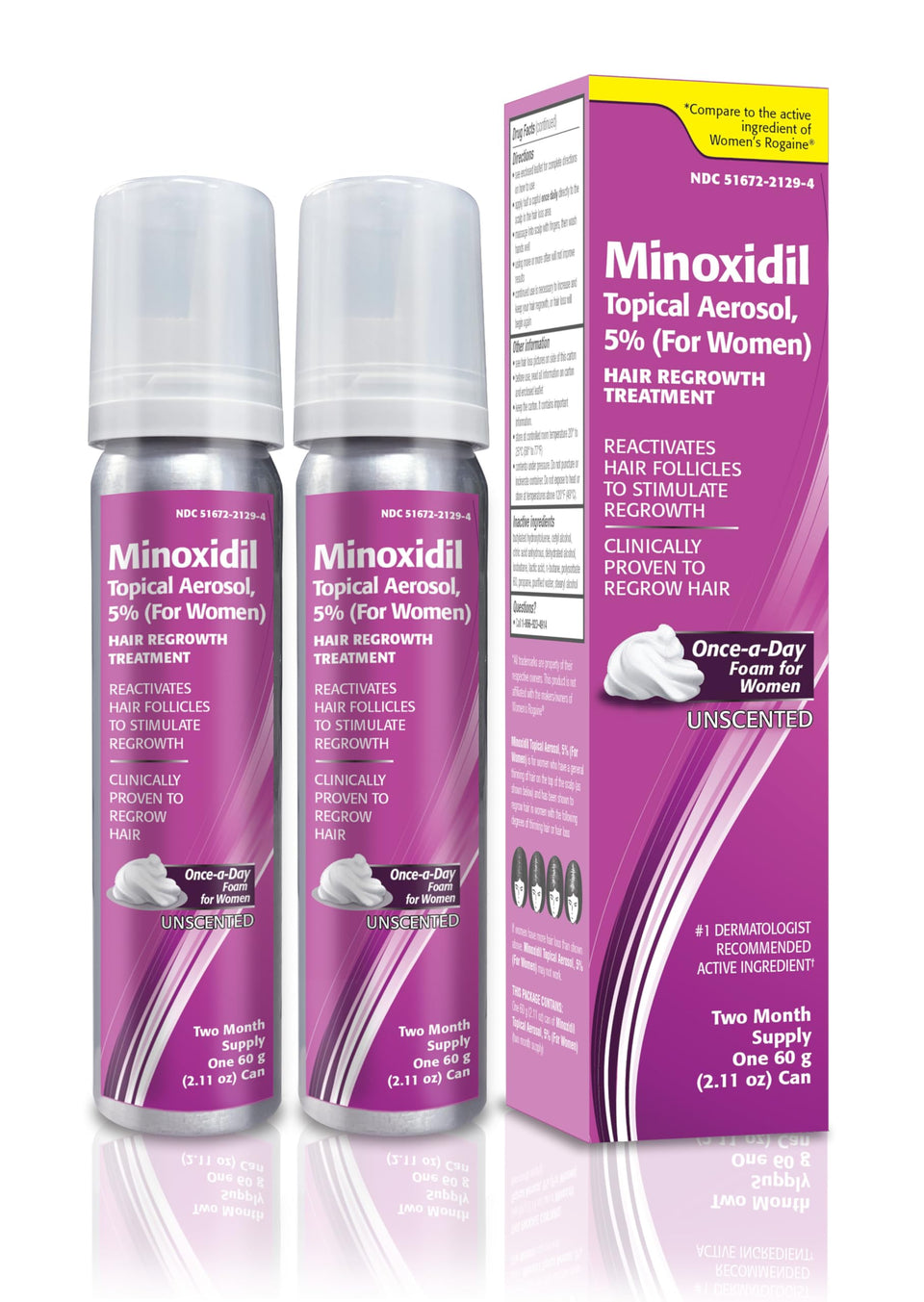 TARO minoxidil front packaging showing benefits and dosage