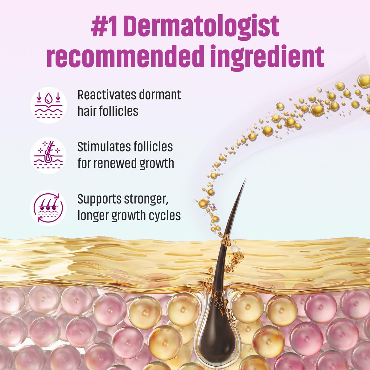 TARO application to scalp demonstrating targeted coverage benefit