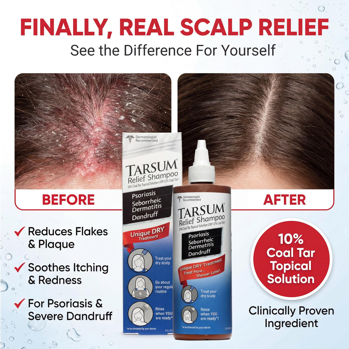Tarsum gel texture closeup highlighting easy spread and soothing feel