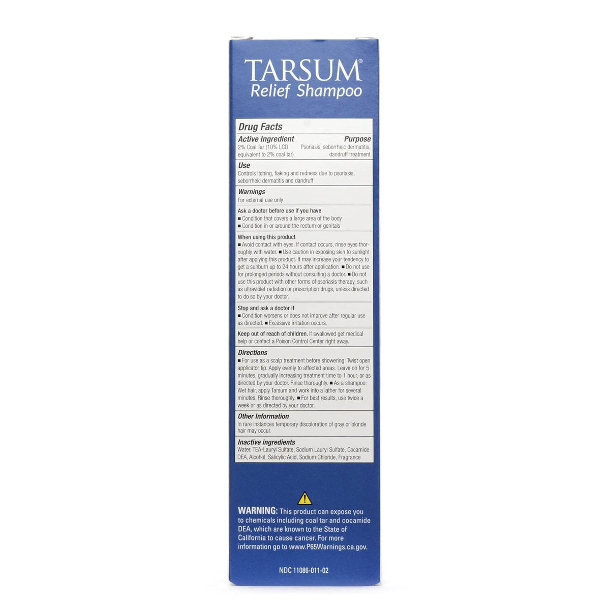 Tarsum lifestyle scene of relaxed person with clearer-looking scalp