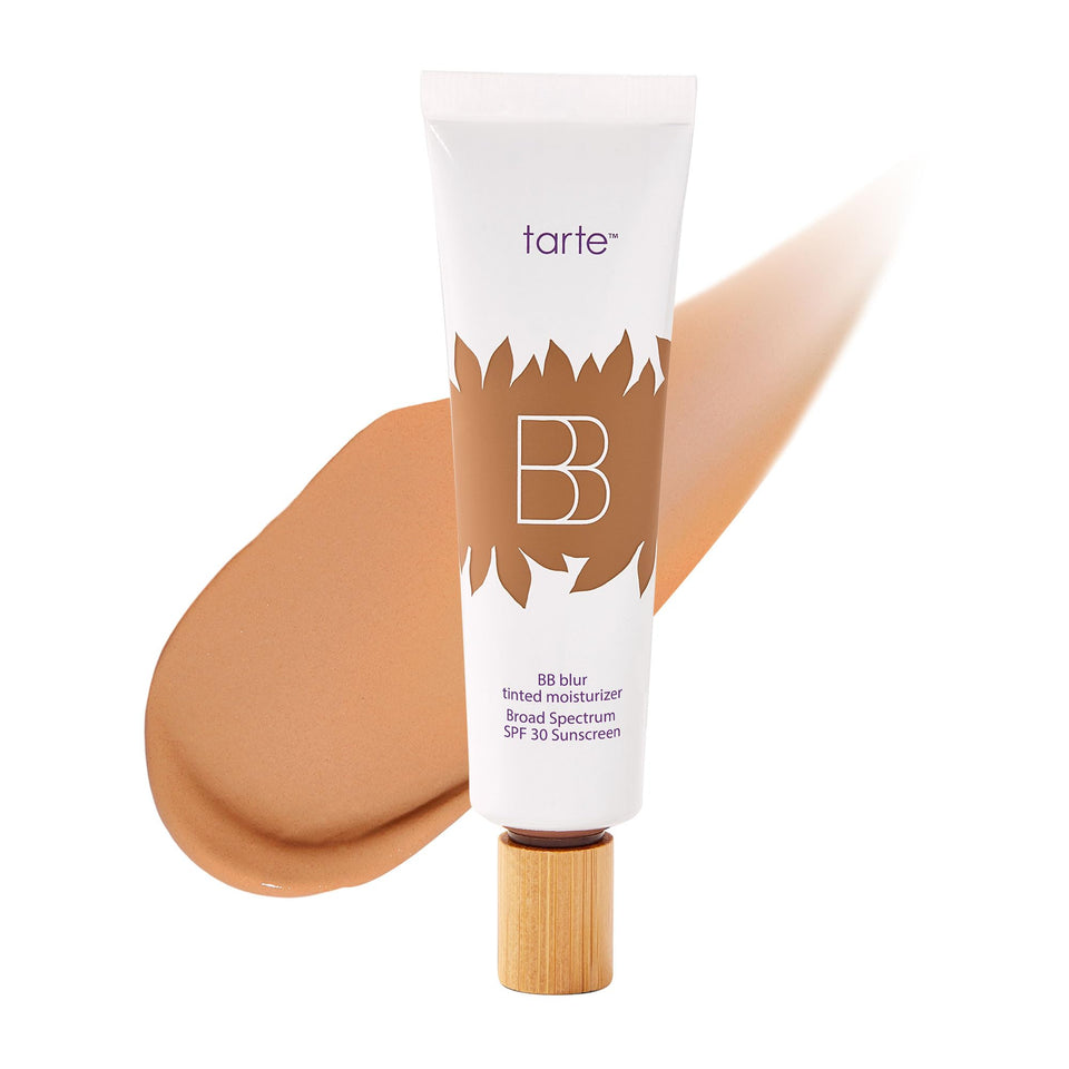 tarte front packaging showing tan shade and SPF30 for easy identification