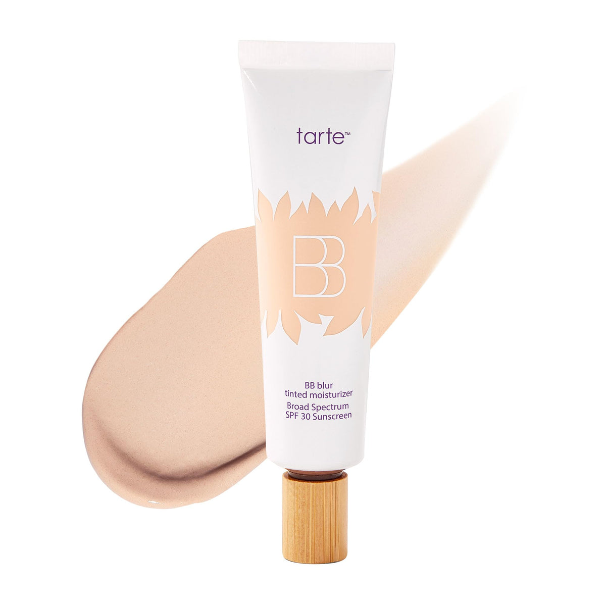 tarte front packaging showing tube and shade, highlights lightweight protection