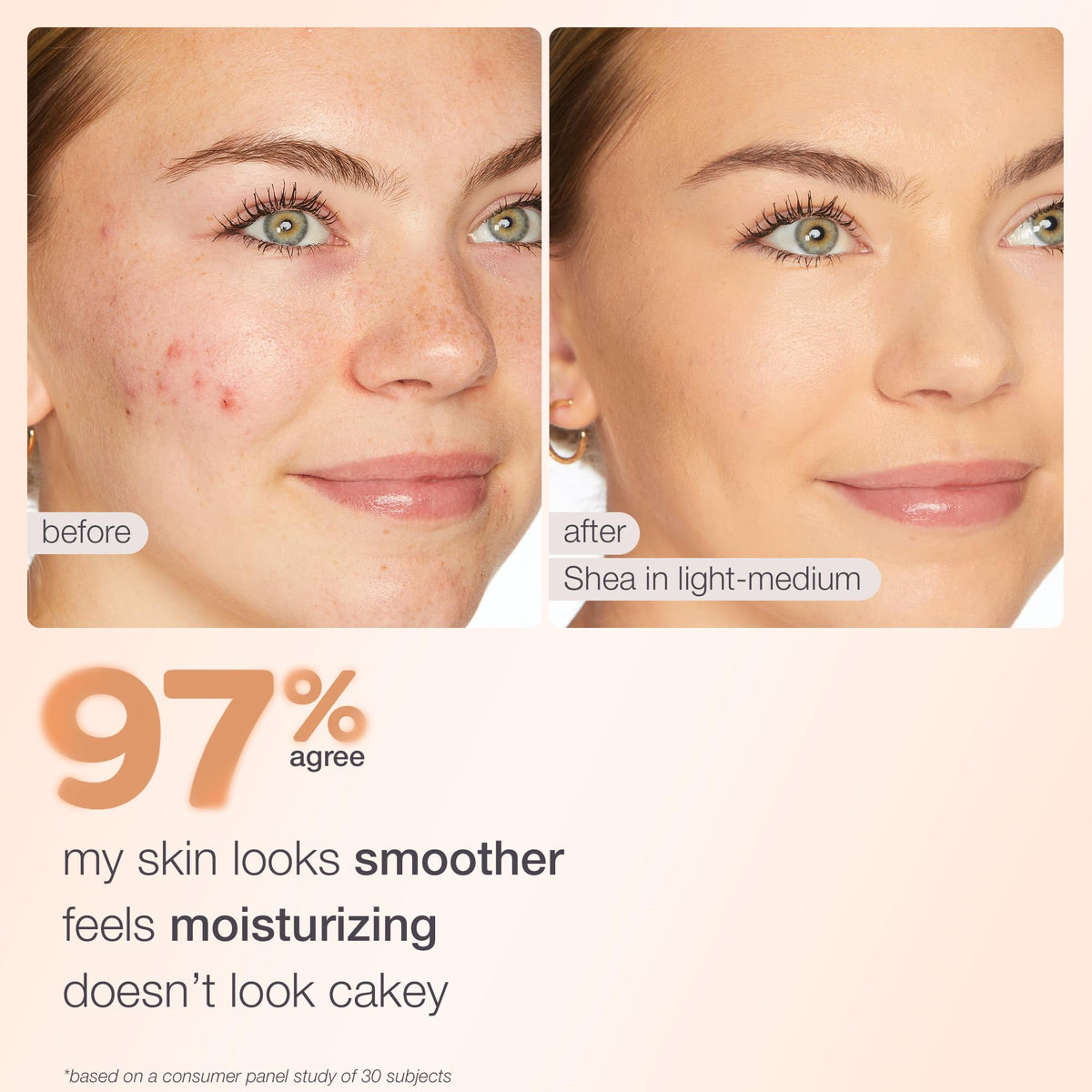 tarte BB Blur on bathroom vanity with mirror conveying daily skincare routine ease