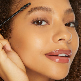 tarte gel texture swipe on skin highlighting clear, non-sticky finish and lightweight feel