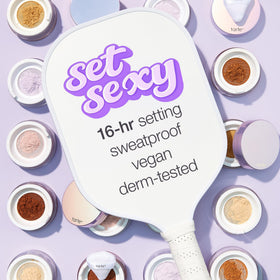 tarte creaseless with puff applicator, demonstrates easy press-and-set application