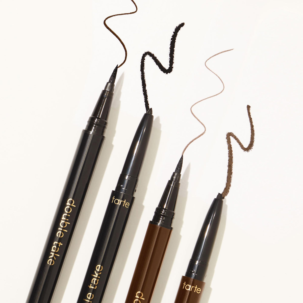 tarte eyeliner tucked inside travel bag, illustrates portable on-the-go use