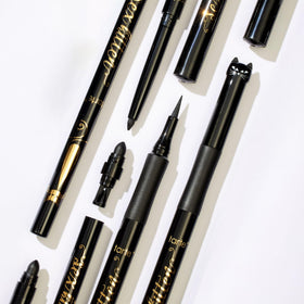 tarte evening lifestyle look on model demonstrating dramatic waterproof look benefit