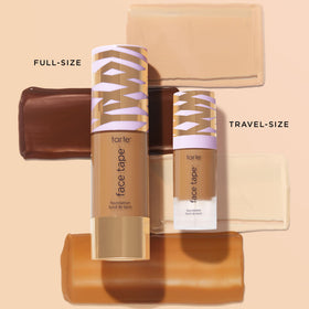 tarte flatlay with skincare illustrating hydrating, nourishing benefit