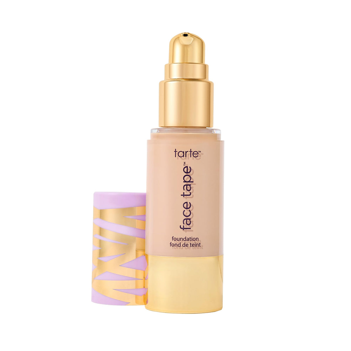 tarte front packaging showing full-size bottle and readable label benefit long-wear