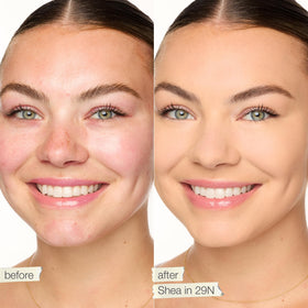 tarte face tape foundation pump and cap close-up highlighting hygienic dispensing benefit