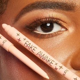 tarte product applied to waterline to instantly brighten eyes