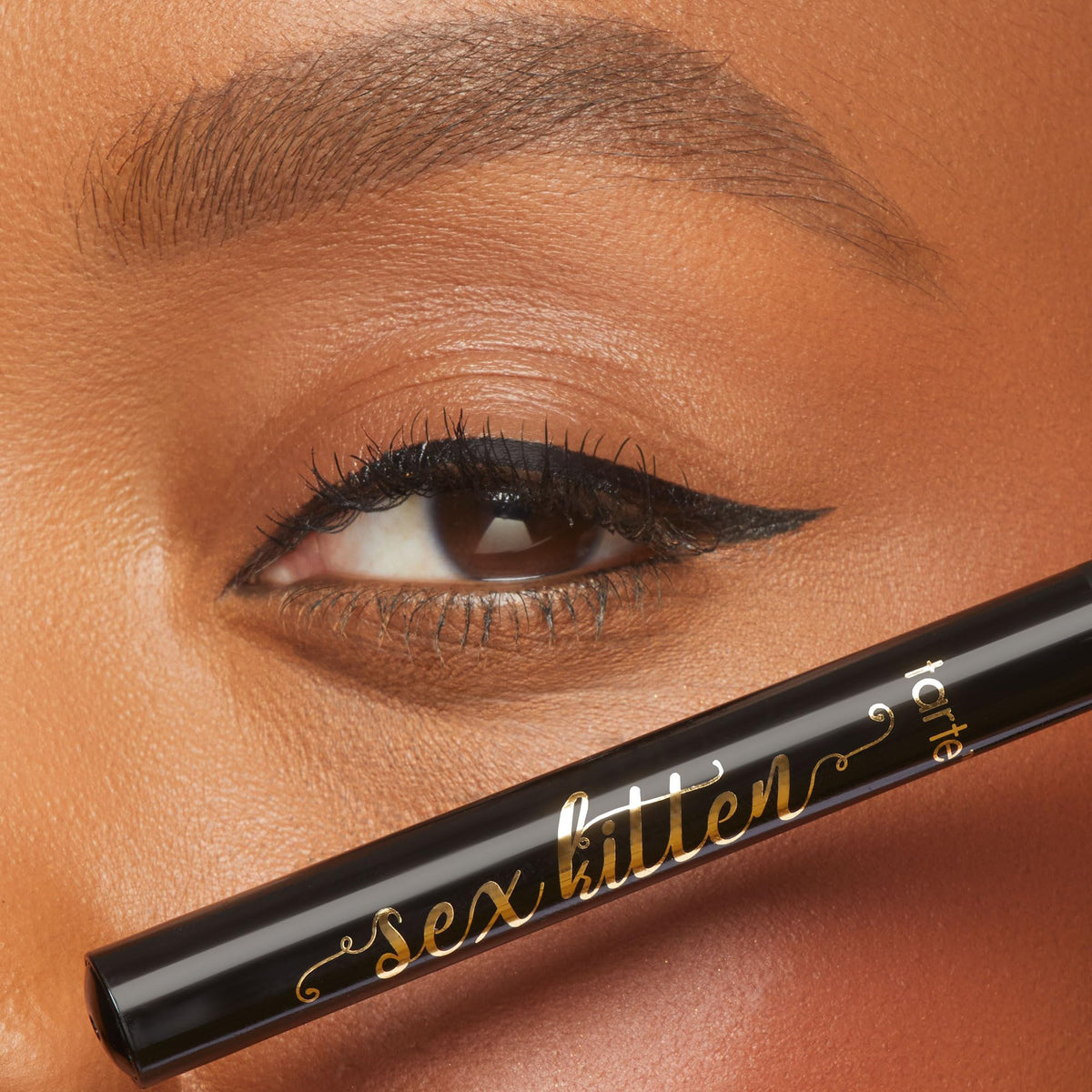 tarte felt tip closeup highlighting super-skinny applicator for crisp lines
