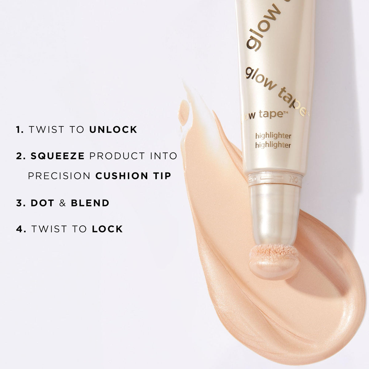 tarte beside makeup tools, suggests glow-on-the-go convenience