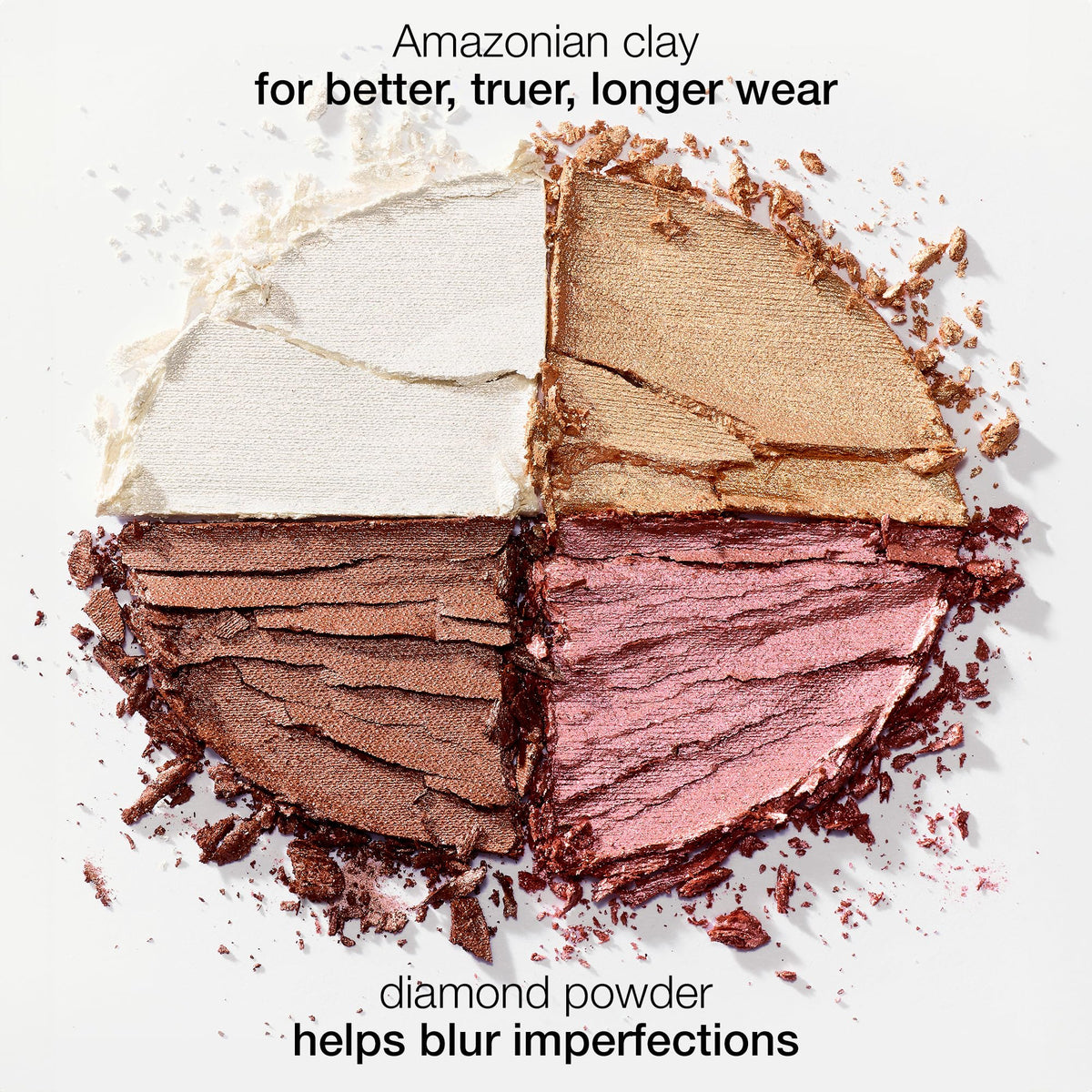 tarte swatches on arm demonstrating blendable payoff and buildable color