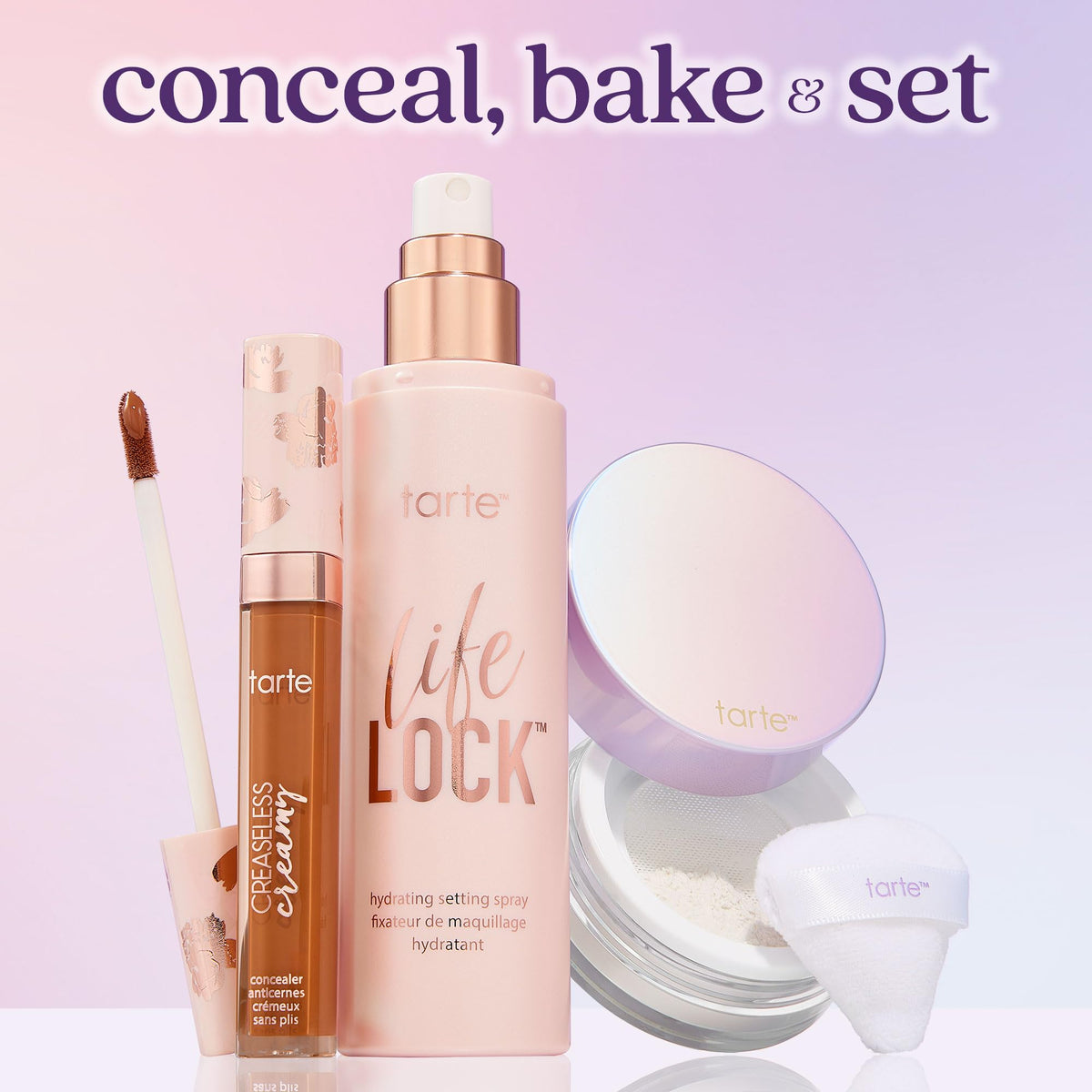 tarte Life Lock clinical results visual summarizing up to 16-hour wear benefit