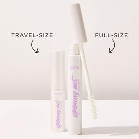 tarte primer on bathroom vanity suggesting easy everyday styling