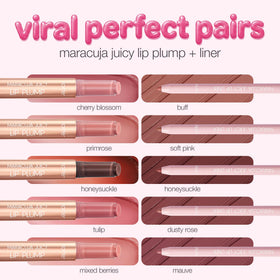 tarte lip liner with maracuja fruit highlighting sustainable ingredient benefit