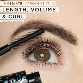 tarte creamy-black formula swatch demonstrating smooth, non-clumping texture