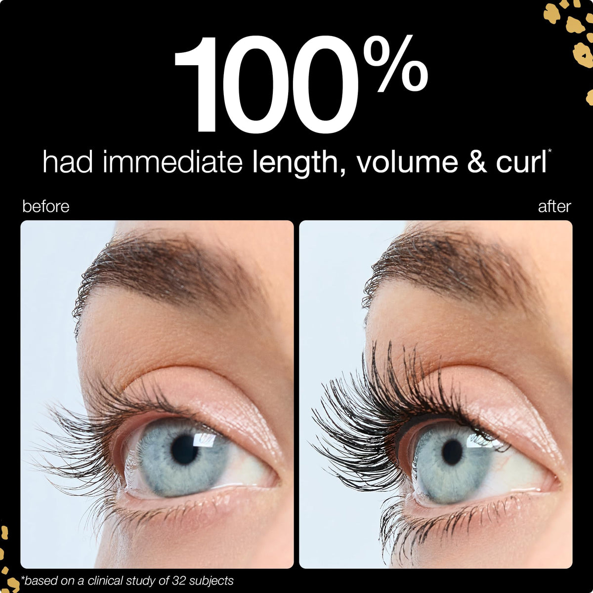 tarte maneater lifestyle shot on model lifting eyes to show bigger-eye effect