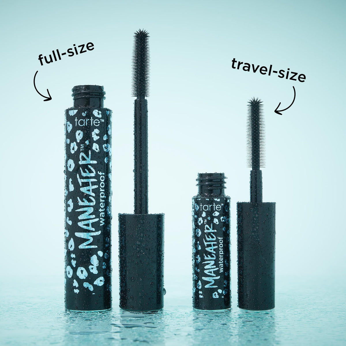tarte maneater waterproof retail label and features showing claims and ingredient transparency