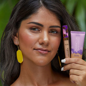 tarte maracuja bottle label detail highlighting vegan, cruelty-free formula