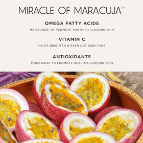 tarte maracuja maracuja oil ingredient visual communicates nourishing benefits