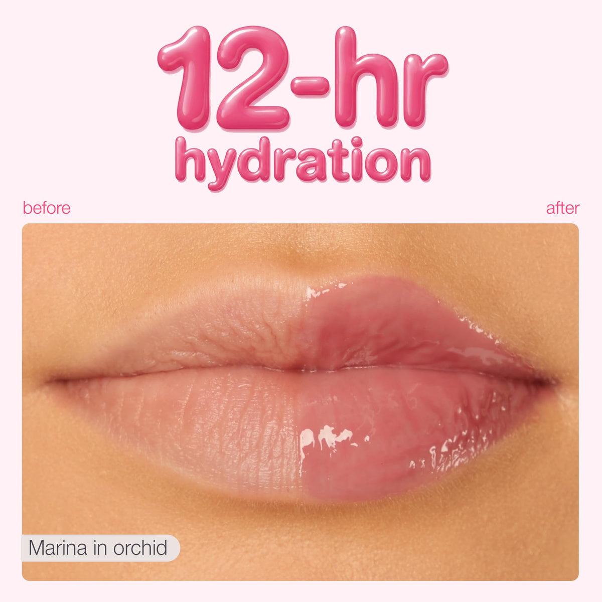tarte lip balm gloss swatches on arm illustrating buildable color and glossy effect