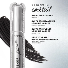 tarte dark black formula swiped to show smooth, clump-free texture