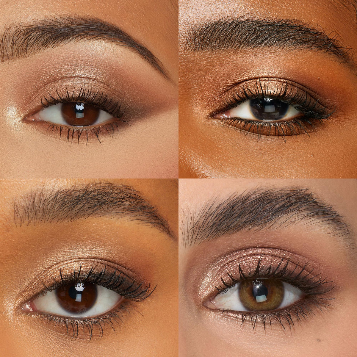 tarte closeup of pans highlighting matte and micro-shimmer finishes for smooth blending