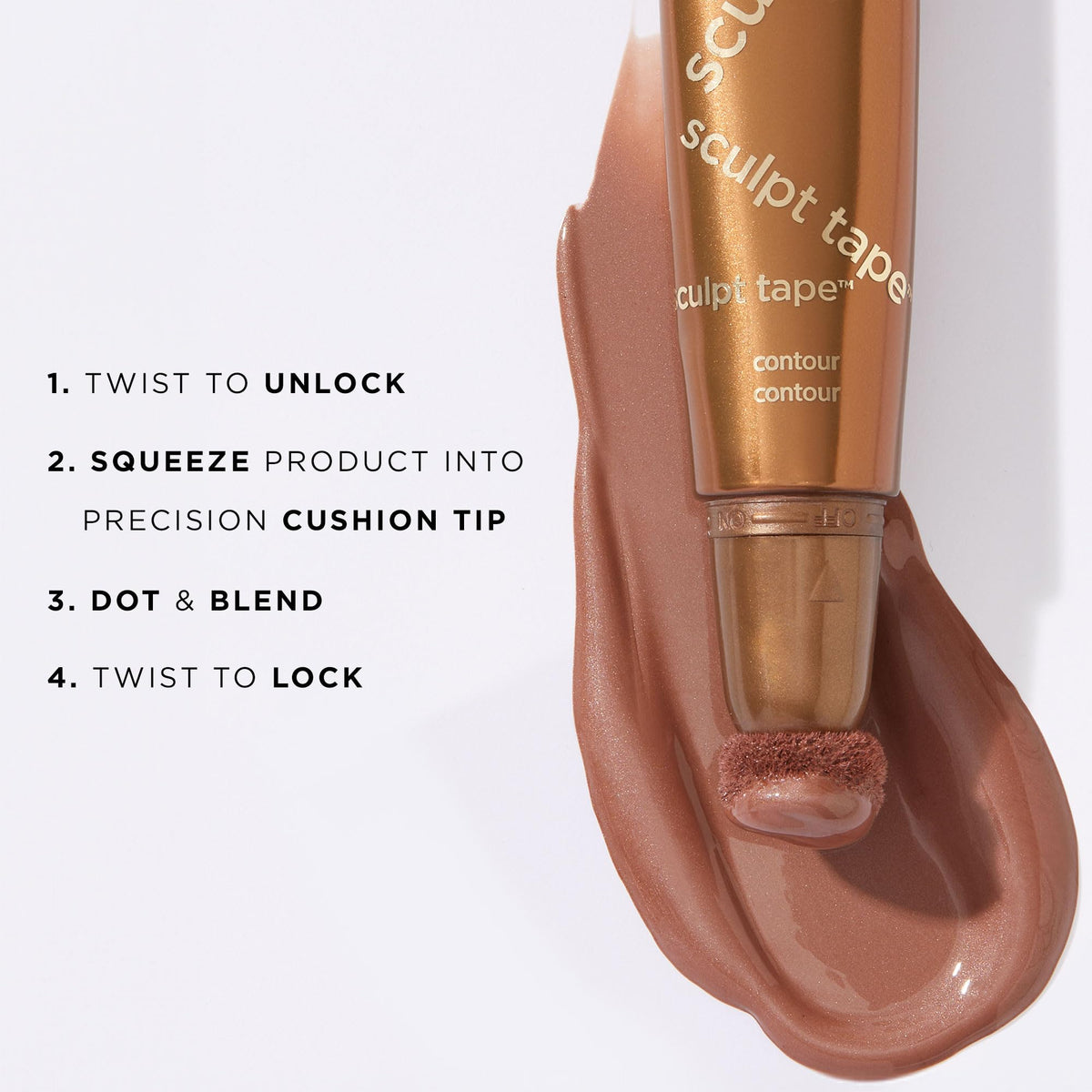 tarte applying contour to cheek to create defined, natural-looking shadow
