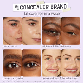 tarte Shape Tape before and after under-eye showing brightening instant eye‑lift benefit