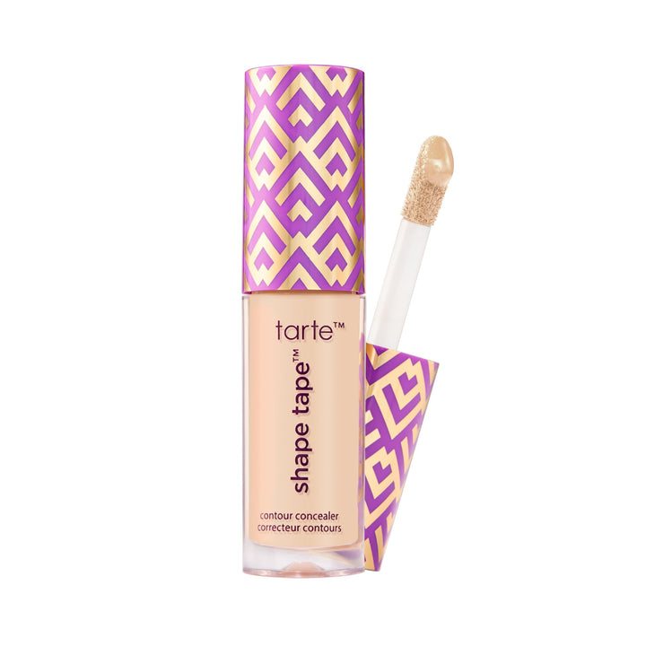 tarte shape tape front packaging shows travel-size concealer, convenient and portable