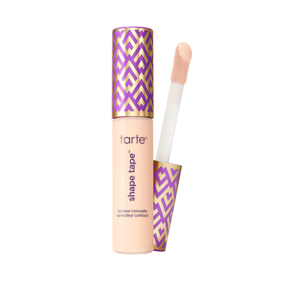 tarte Shape Tape concealer front tube showing shade and branding, for clear identification and ease