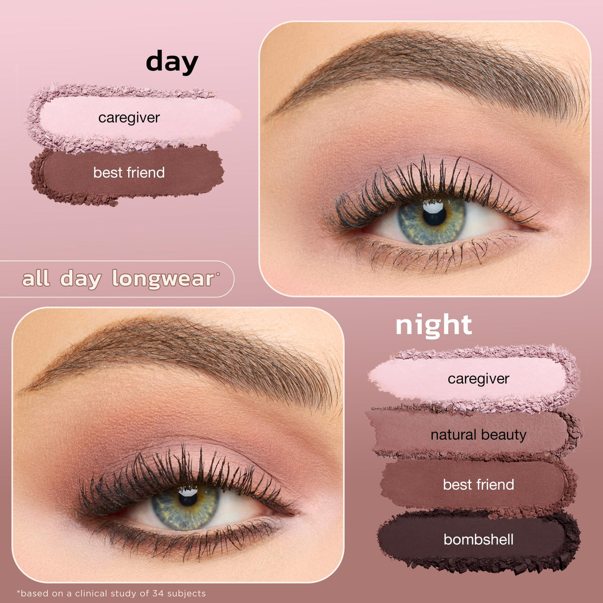 tarte swatches on arm showing pigment payoff and buildable coverage