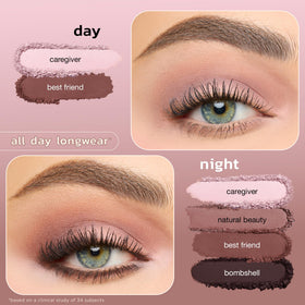 tarte swatches on arm showing pigment payoff and buildable coverage