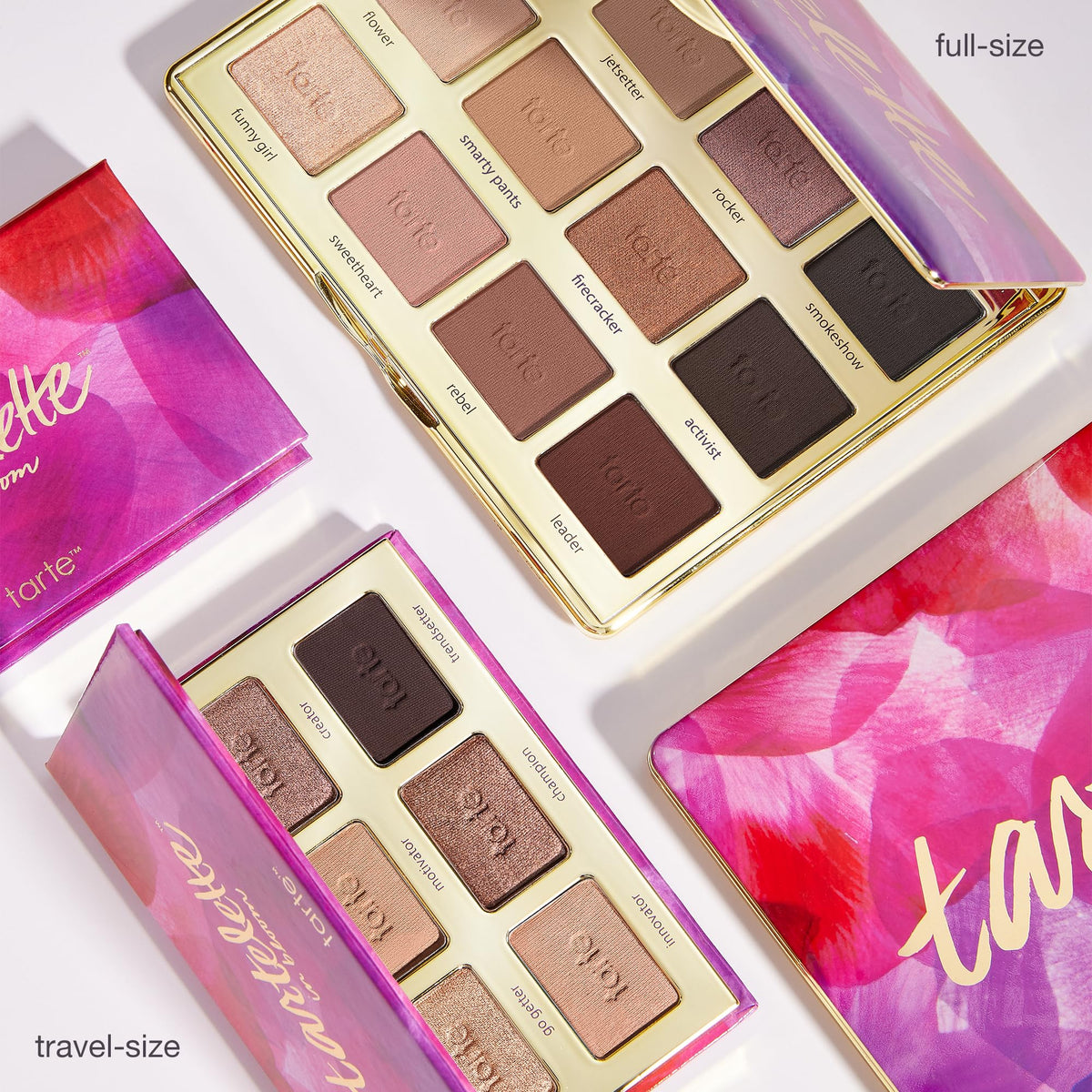 tarte applied eye makeup showcasing natural bronze smoke effect