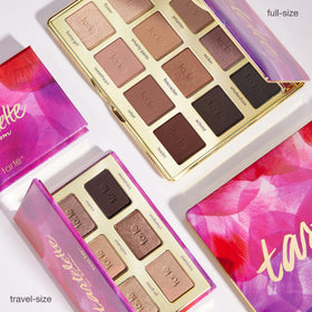 tarte applied eye makeup showcasing natural bronze smoke effect
