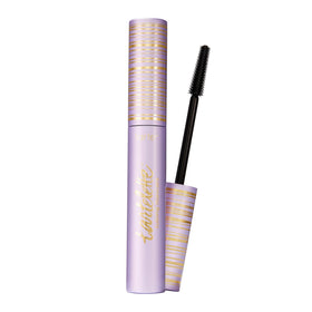 tarte front packaging showing full-size black tube and branding benefit longwear