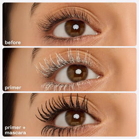 tarte primer wand and bristles demonstrating brush shape for precise application
