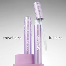 tarte primer paired with mascara showing amplified pigment and finished eye look