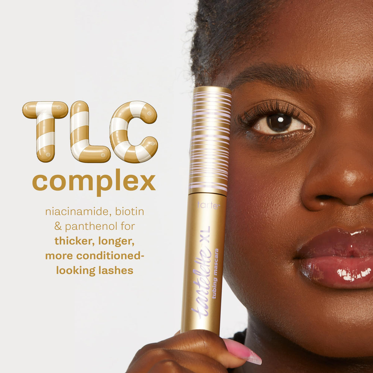 tarte ingredient highlights featuring shea butter, biotin and niacinamide benefits