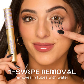 tarte tubing removal demo with warm water demonstrating gentle, no-tug removal