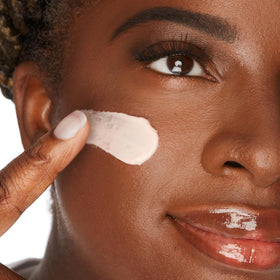 tarte application on hand demonstrating spreadability and lightweight feel